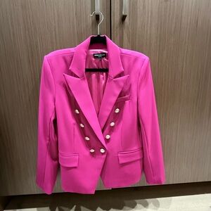 Generation Love Fuchsia Double-Breasted Blazer
